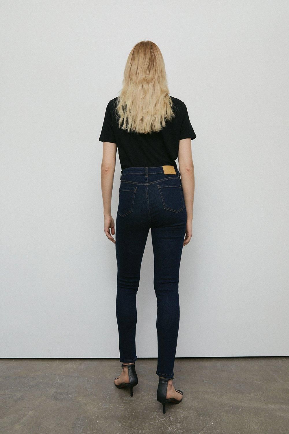 Warehouse 98s Denim High Rise Skinny Jean Indigo image 3