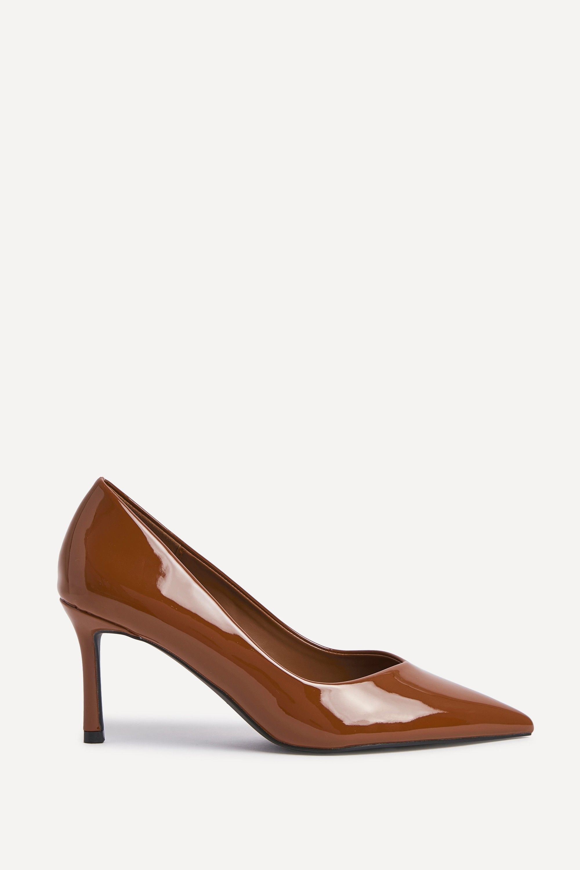 Linzi Classic Cognac Patent Court Heels image 1