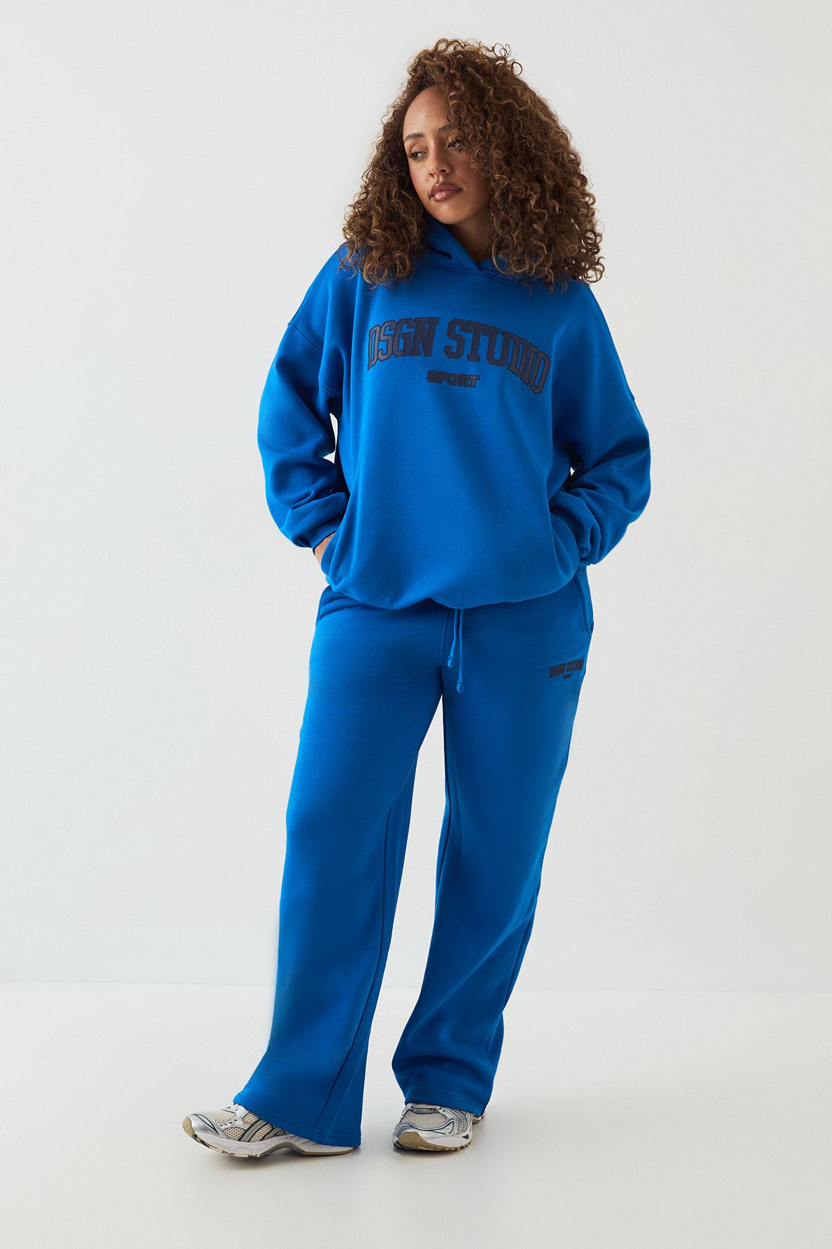 DSGN Studio DSGN Studio Oversized Hooded Tracksuit Cobalt