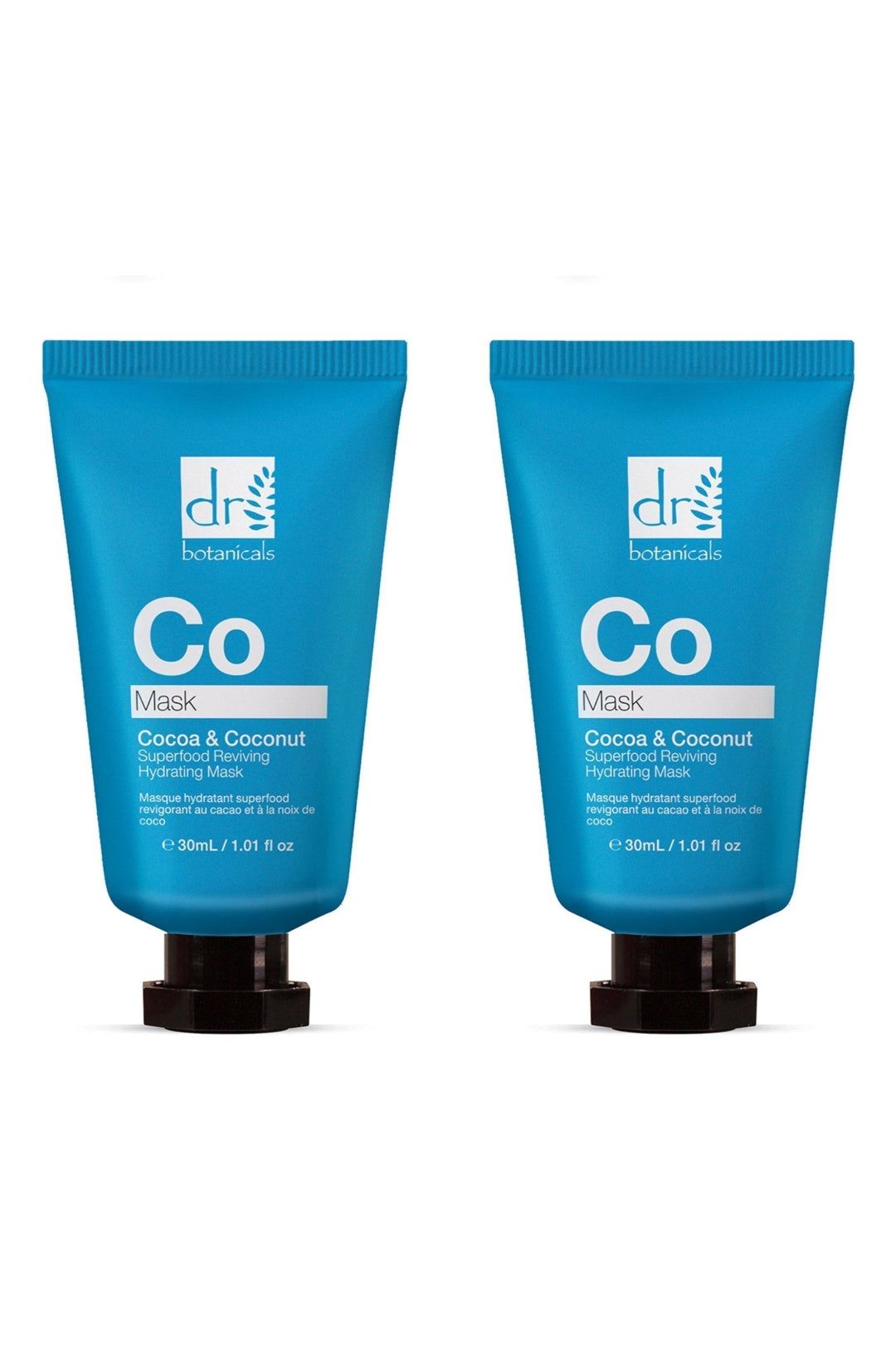 Dr. Botanicals Cocoa & Coconut Superfood Reviving Hydrating Mask 30ml x 2 Duo Set image 1