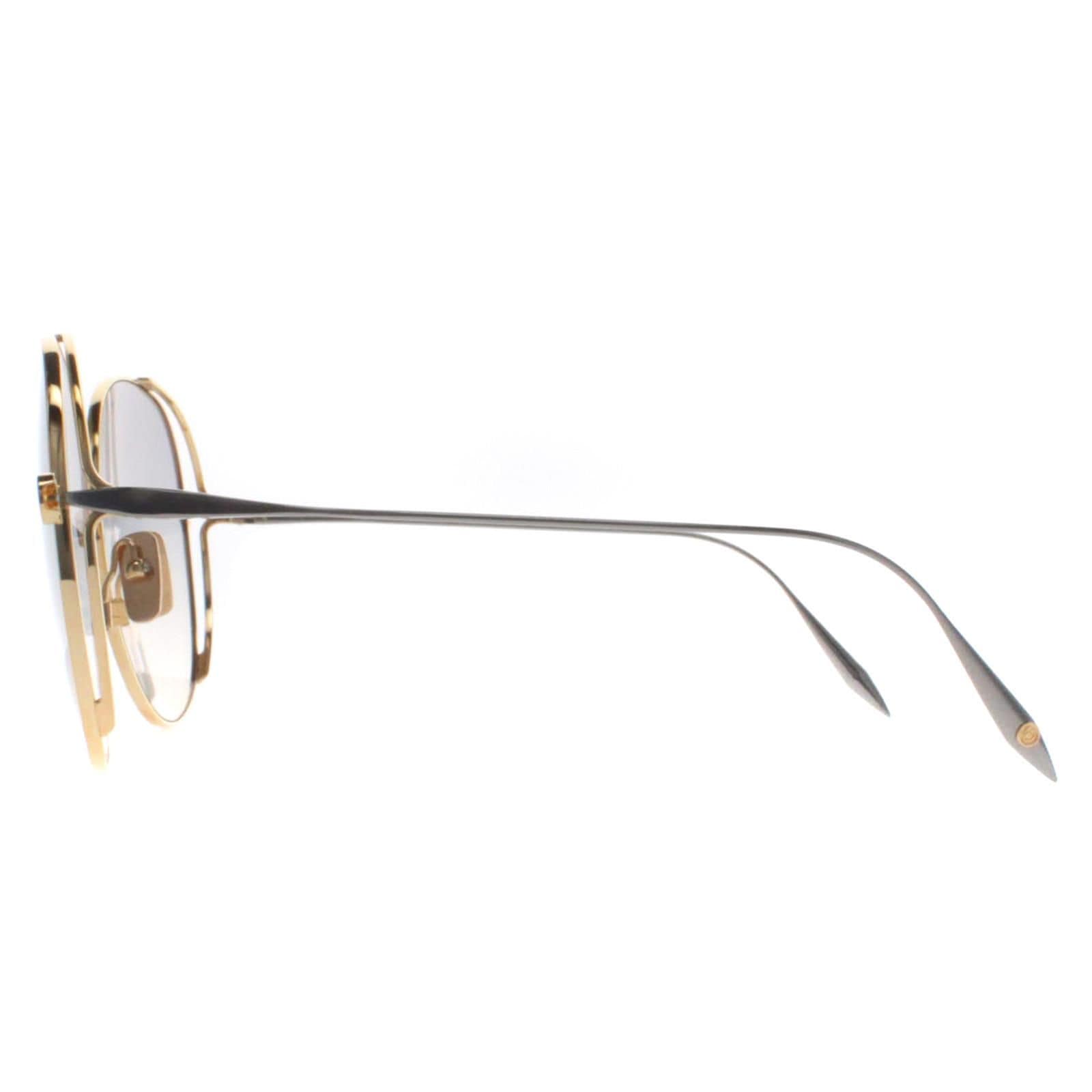 Dita Round Gold Black Palladium Light Grey to Light Tan Gradient Arohz image 3