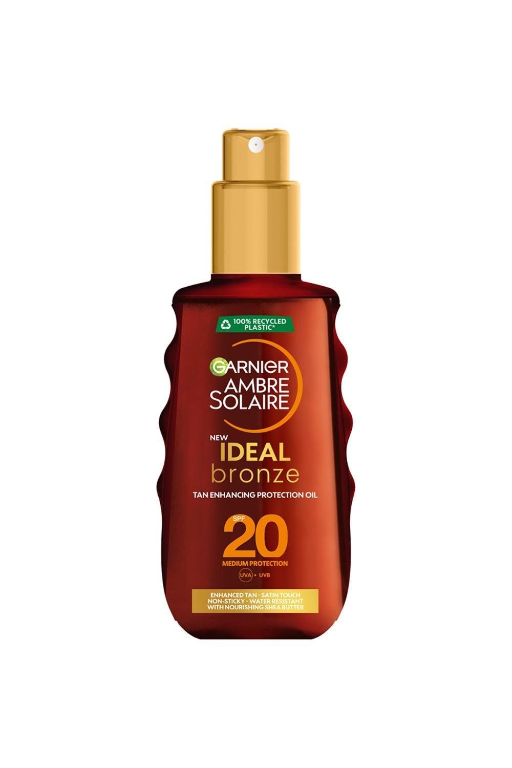 Garnier Ambre Solaire Ideal Bronze Protective Oil SPF20 Sun Cream Spray Multi image 9