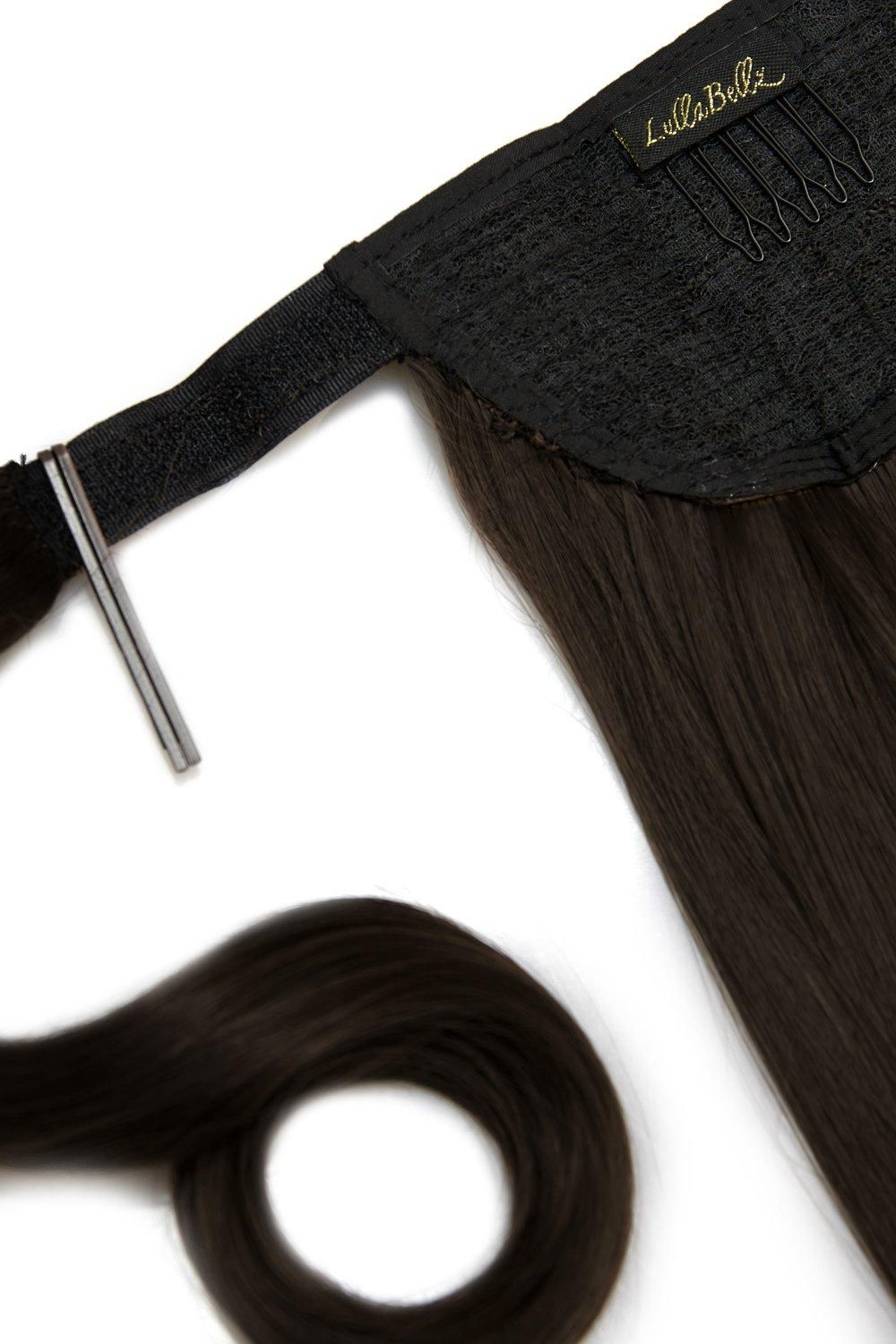 Lullabellz Grande 26" Blow Dry Wraparound Pony Dark Brown image 2