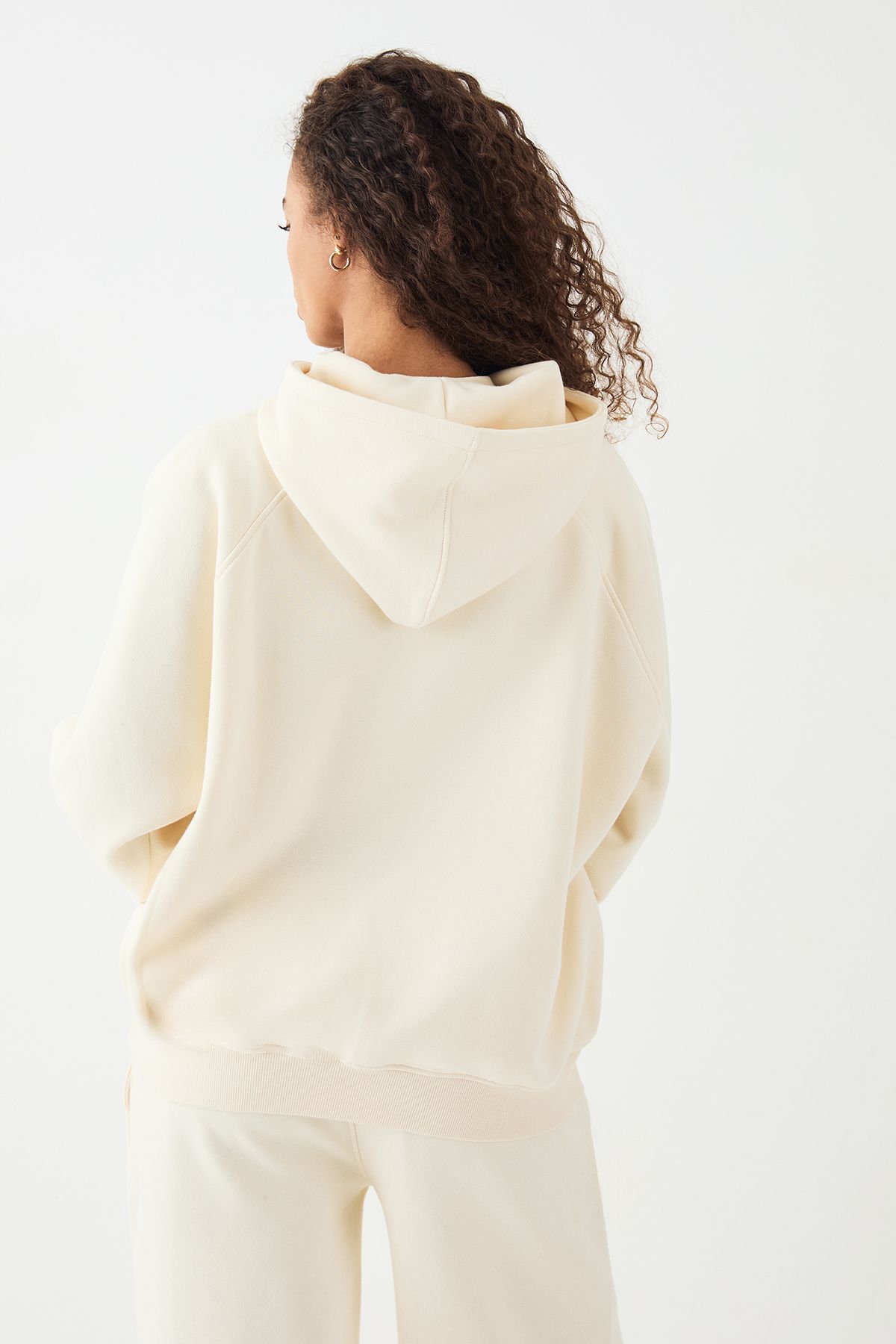 DSGN Studio DSGN Studio Script Oversized Hoodie Cream image 2