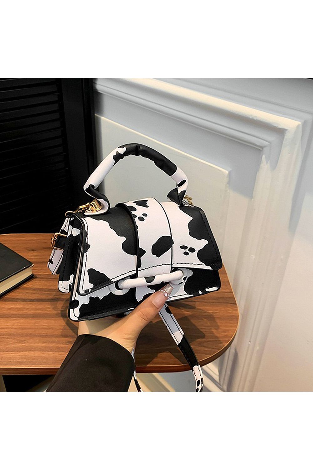 XY London 'Felicia' Mini Handbag with Crossbody Strap and Magnetic Closure image 4