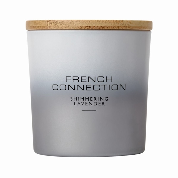 French Connection Shimmering Lavender Candle Long-Lasting Luxury Scented Gift