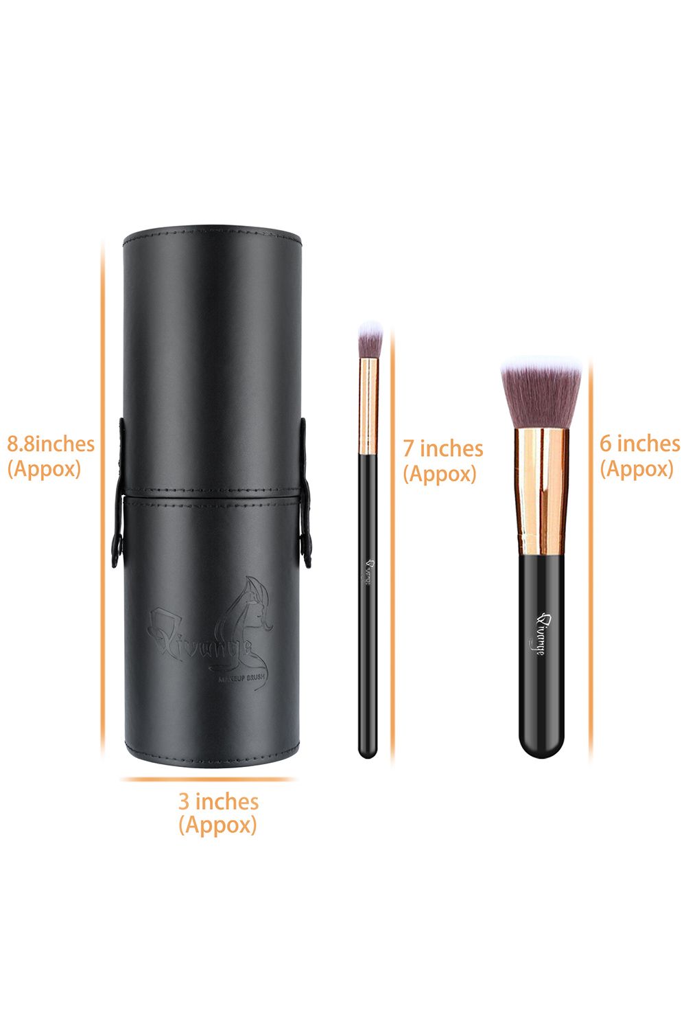 Living and Home 12 Pcs Professional Makeup Brush Set with Makeup Tool and Brush Egg image 5