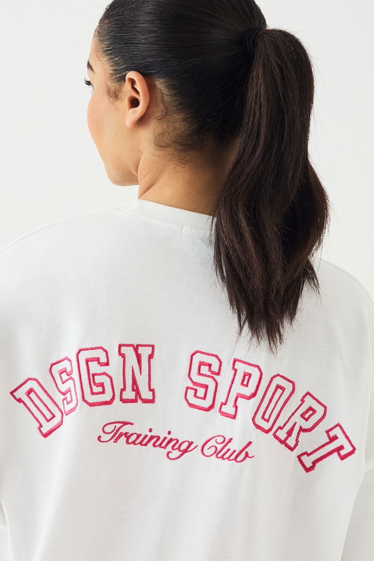 DSGN Studio DSGN Studio Sport Training Club Oversized T-Shirt White image 4