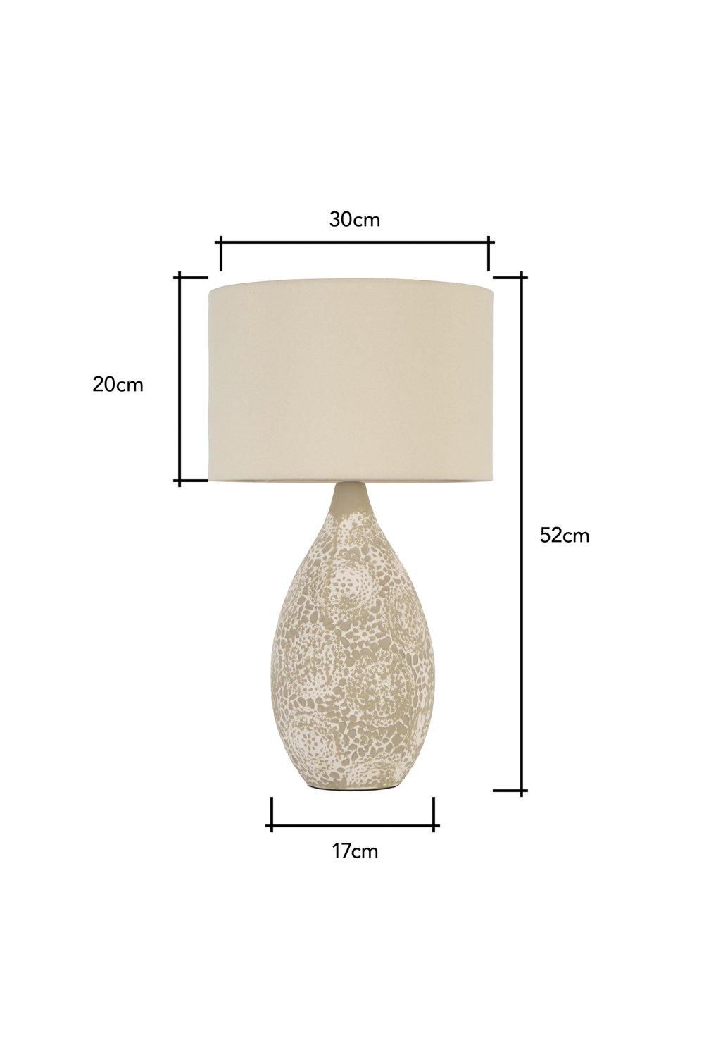 BHS Lighting Inar Ceramic Table Lamp image 5