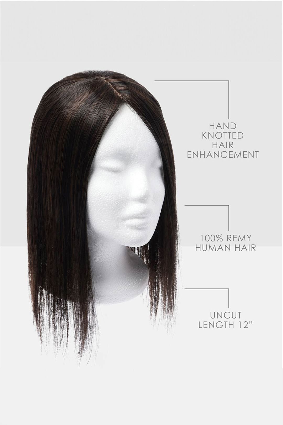 Beauty Works Beauty Works custom clip-in Fringe Topper 55g Hot Fudge image 3