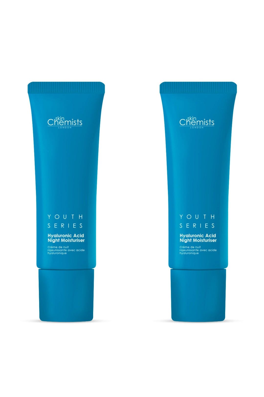 skinChemists Youth Series 1% Hyaluronic Acid Night Moisturiser 50ml x 2 Duo Pack image 1