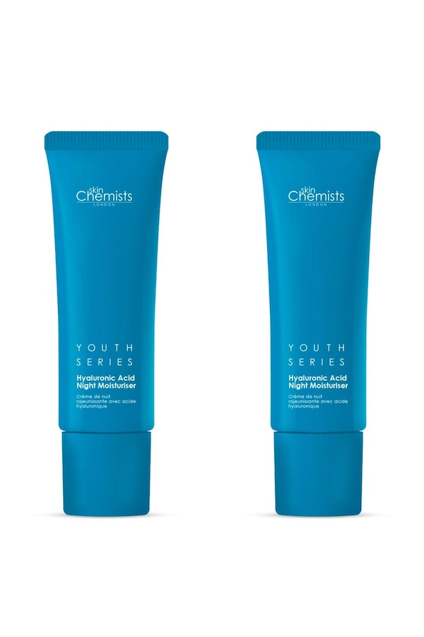 skinChemists Youth Series 1% Hyaluronic Acid Night Moisturiser 50ml x 2 Duo Pack