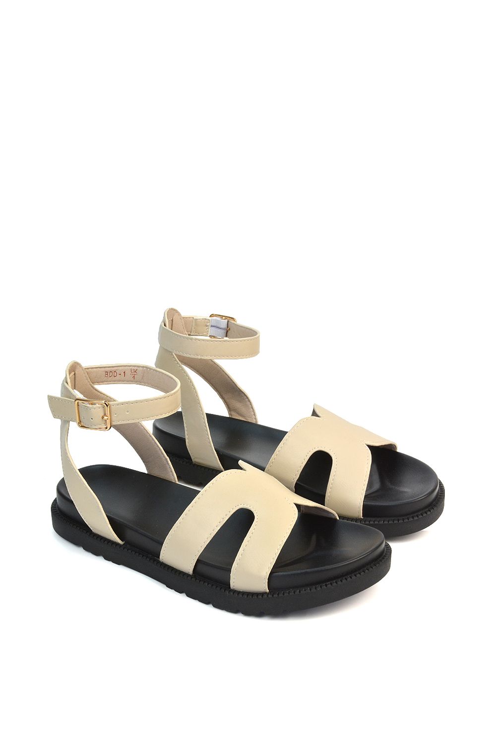 XY London 'Angie' Flat Strappy Flexible Flatform Open Toe Sandals image 5