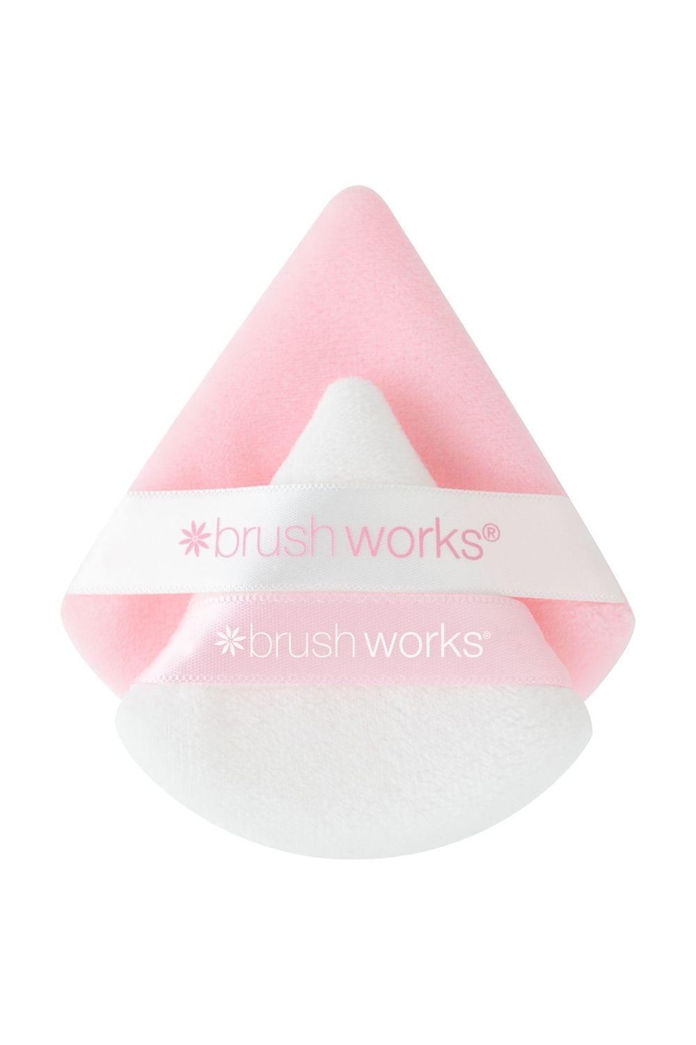 Brushworks Triangular Powder Puff Duo Pink image 2