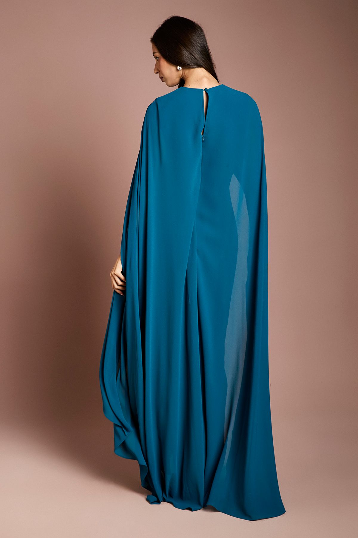 Coast Cape Sleeve Maxi Dress Teal image 3