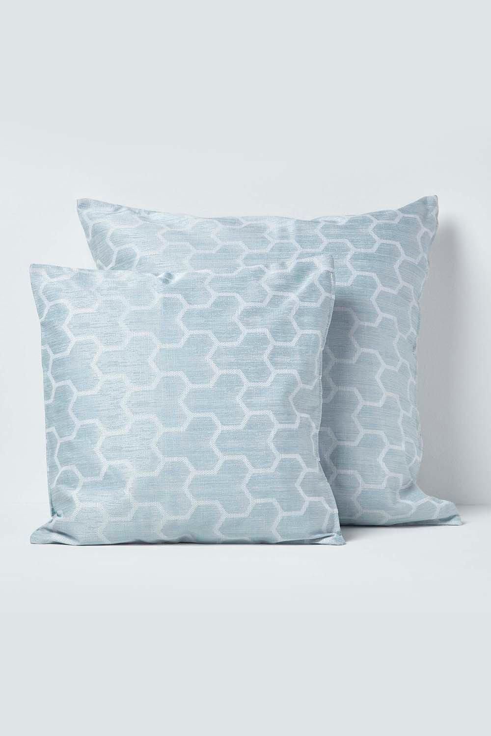 Homescapes Geometric Jacquard Cushion Cover image 5