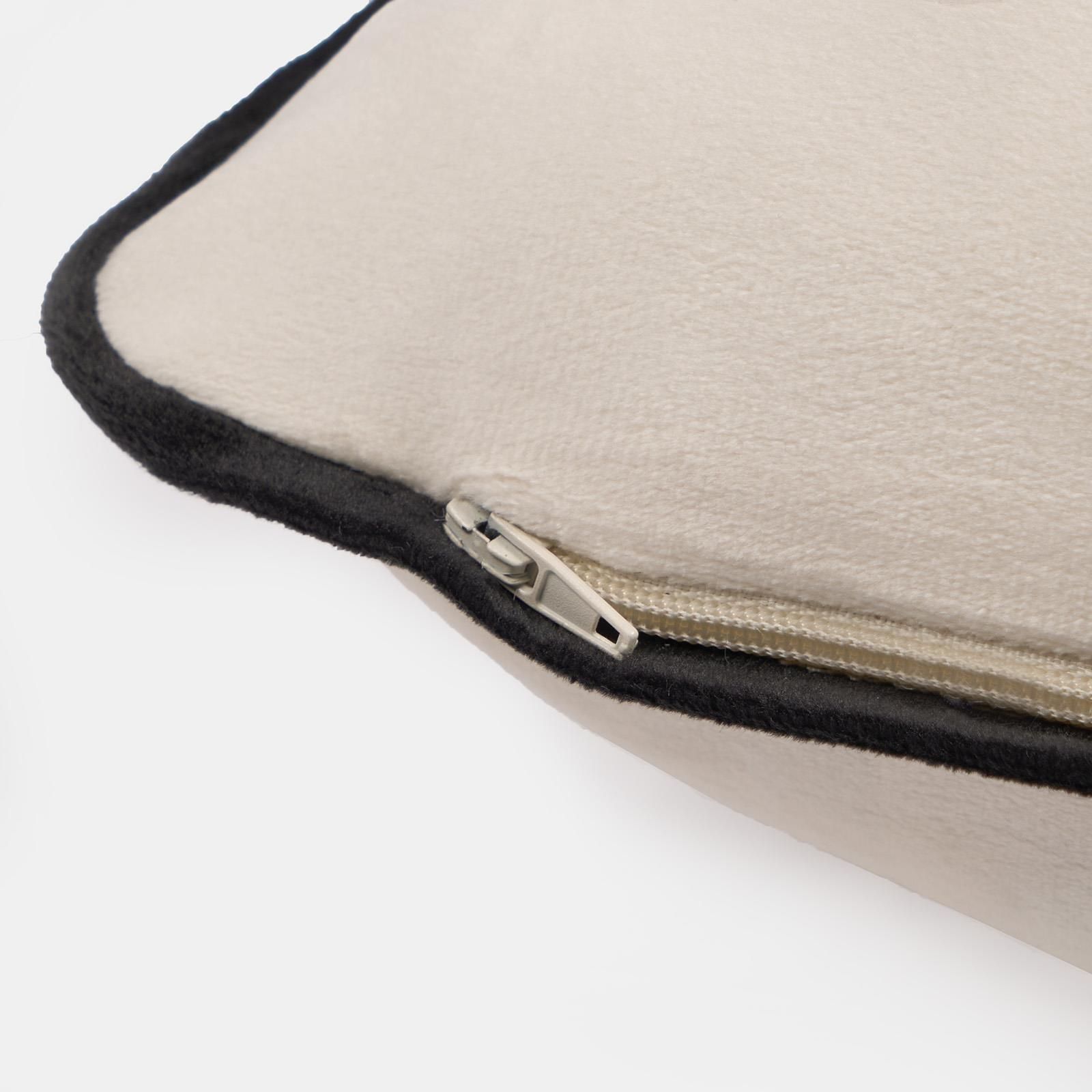 OHS 2 Pack Matte Velvet Piped Cushion Covers Home Decor Set image 5