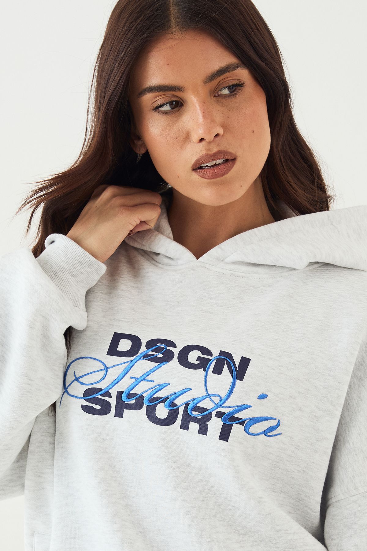DSGN Studio DSGN Studio Sport Oversized Hoodie Ash Grey image 4
