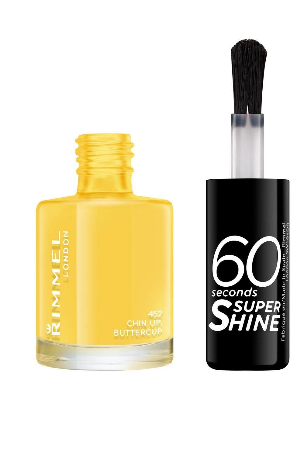 Rimmel London 60 Seconds Super Shine Nail Polish Chin Up Buttercup image 3