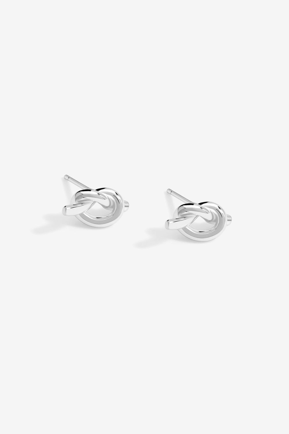 Simply Silver Sterling Silver 925 Polished Knotted Stud Earrings image 1