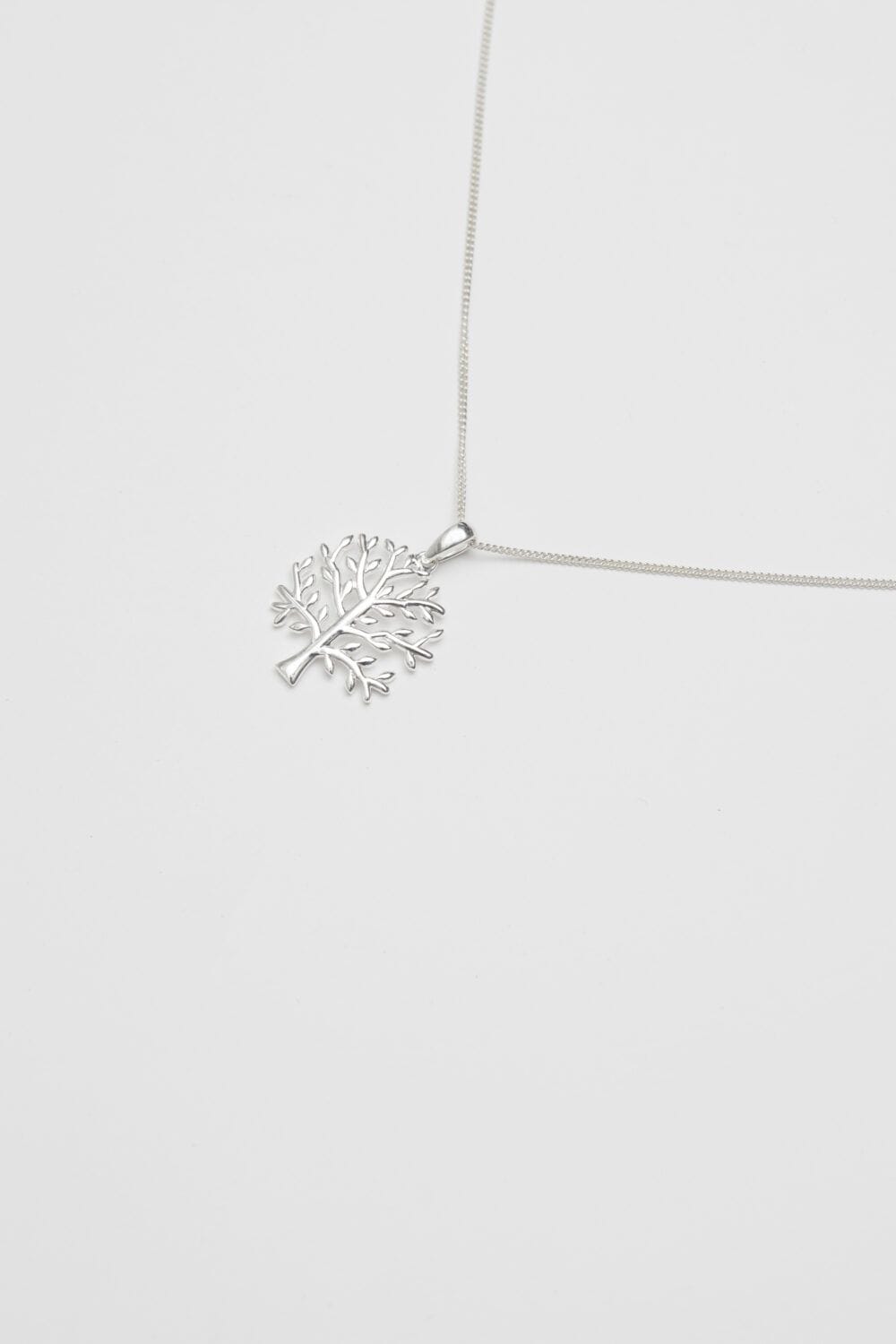 Simply Silver Sterling Silver 925 Tree of Love Pendant Necklace image 1