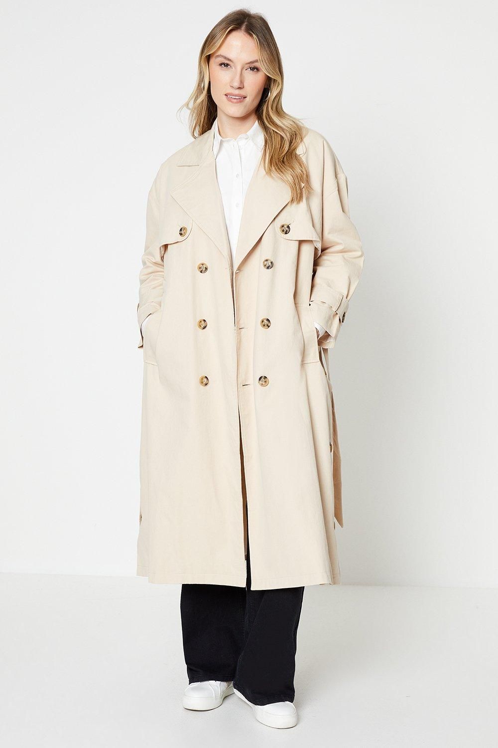 Dorothy Perkins Trench Coat Cream