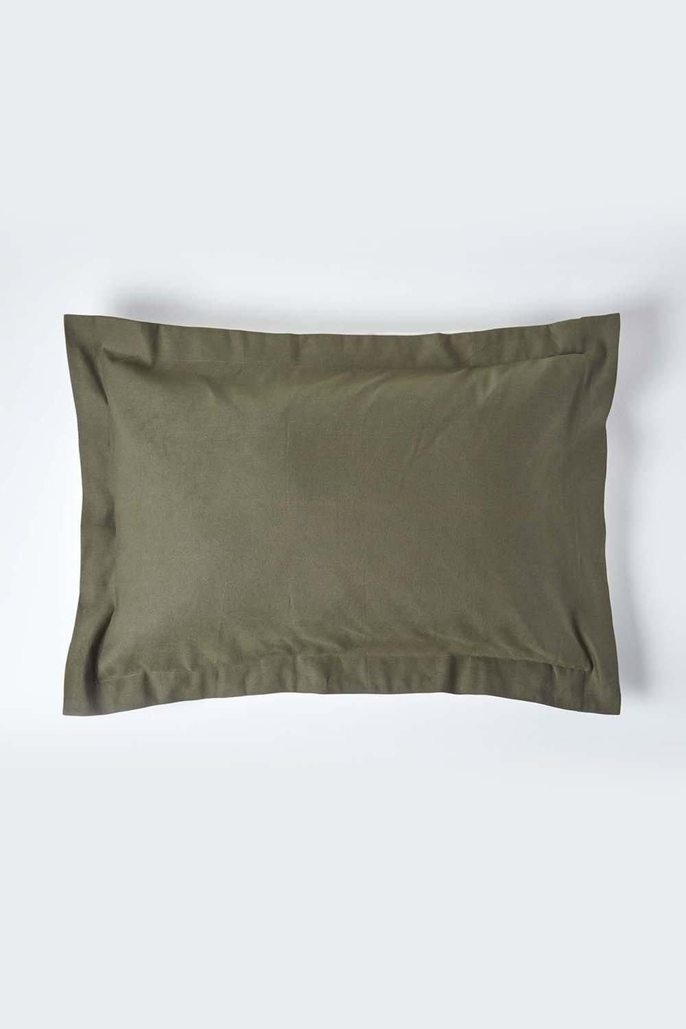 Homescapes Linen Oxford Pillowcase, King image 1