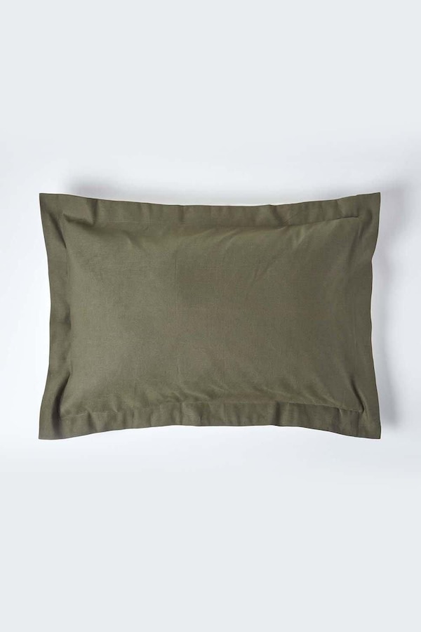 Homescapes Linen Oxford Pillowcase, King