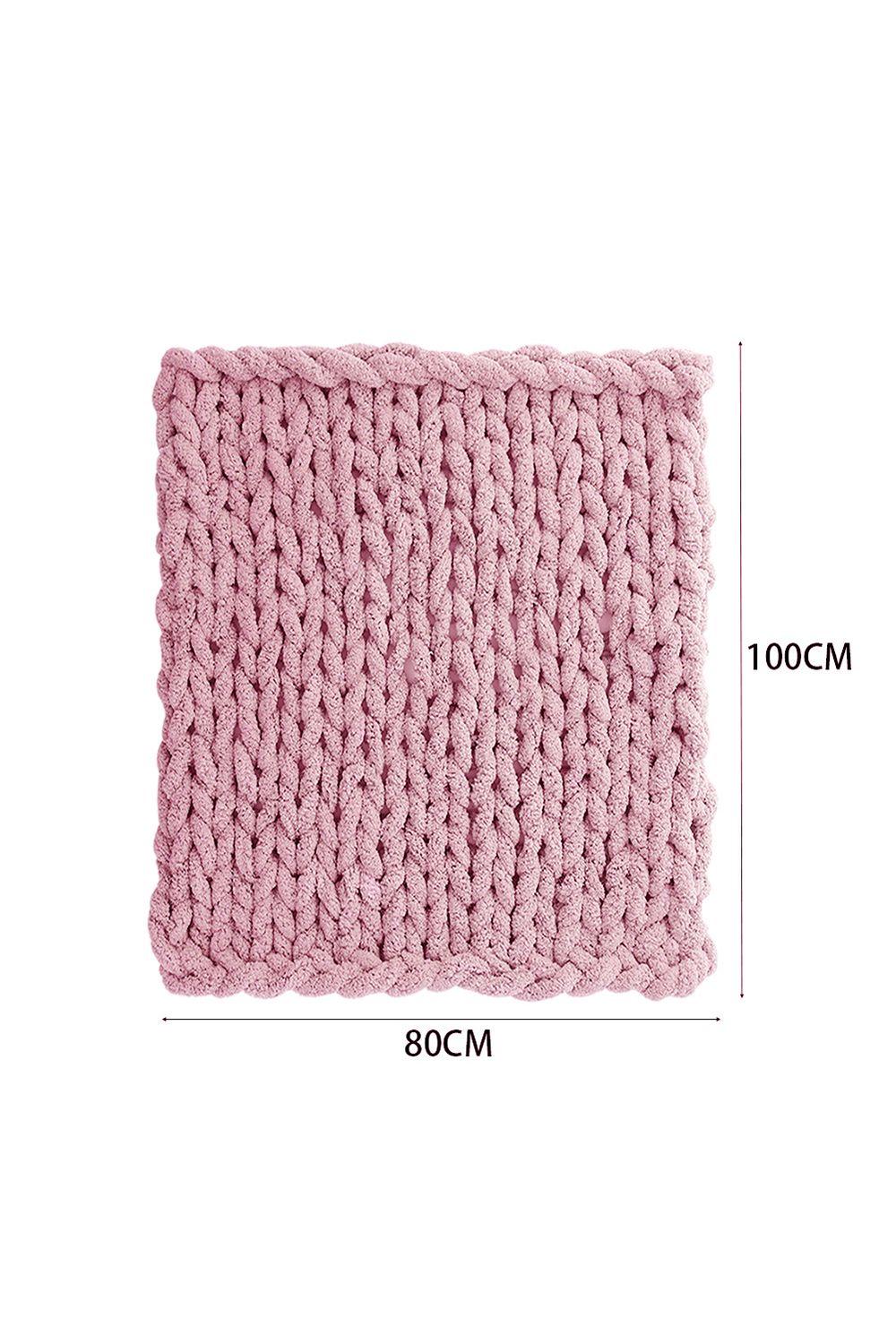 Living and Home Chunky Knit Throw Blanket 80x100cm image 6