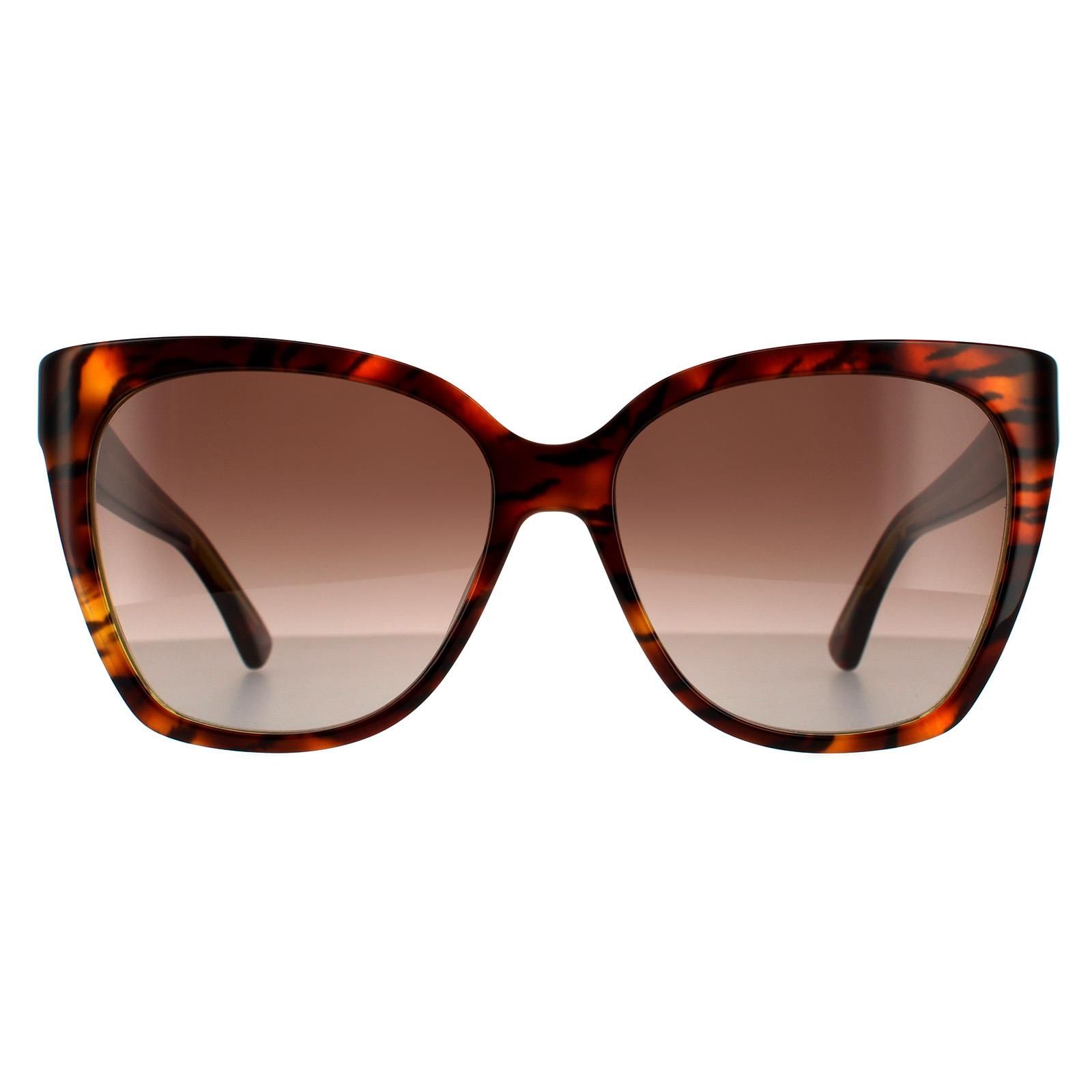 Moschino Square Havana Yellow Brown Gradient Sunglasses image 1