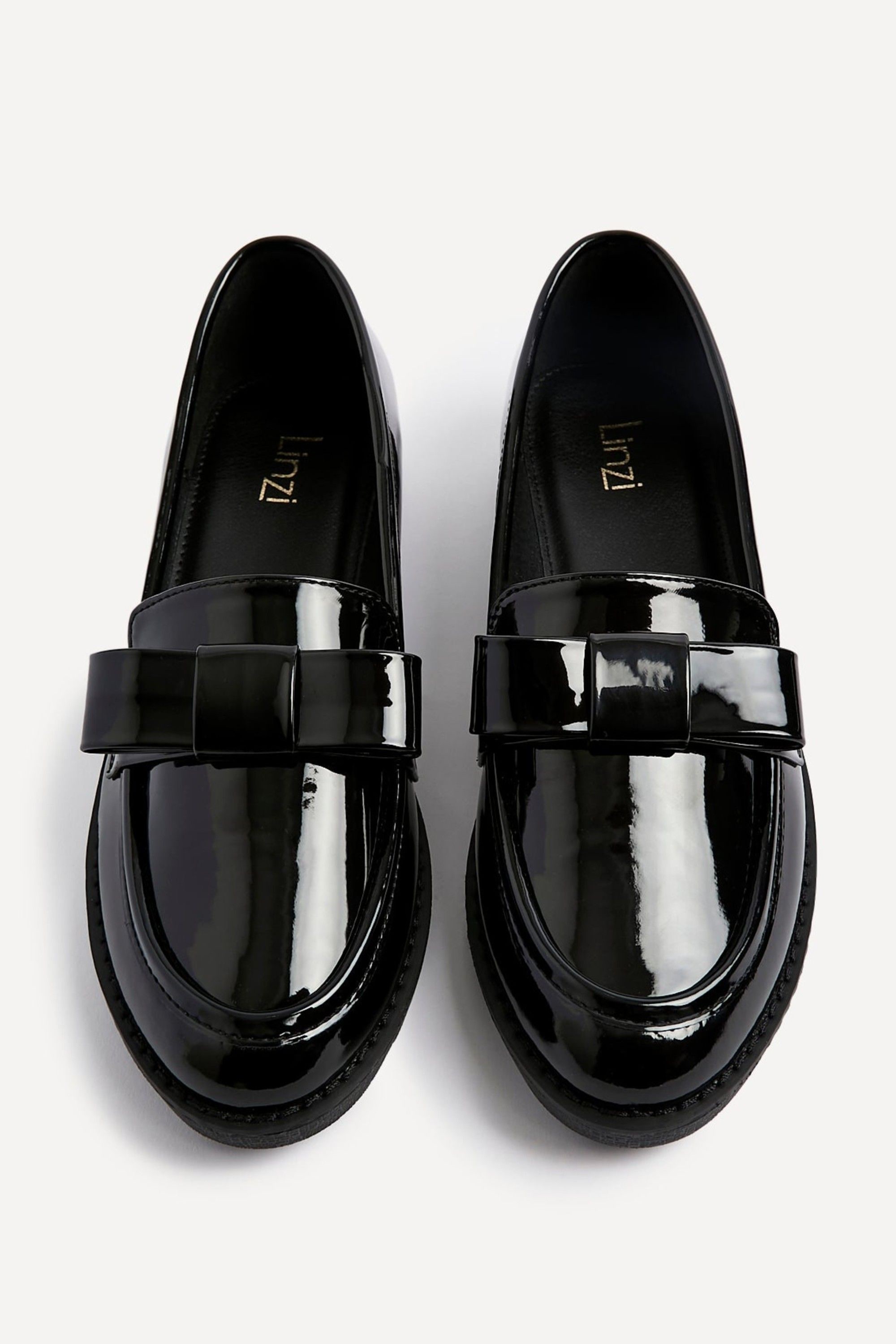 Linzi Noble Black Patent Classic Slip On Loafer image 5