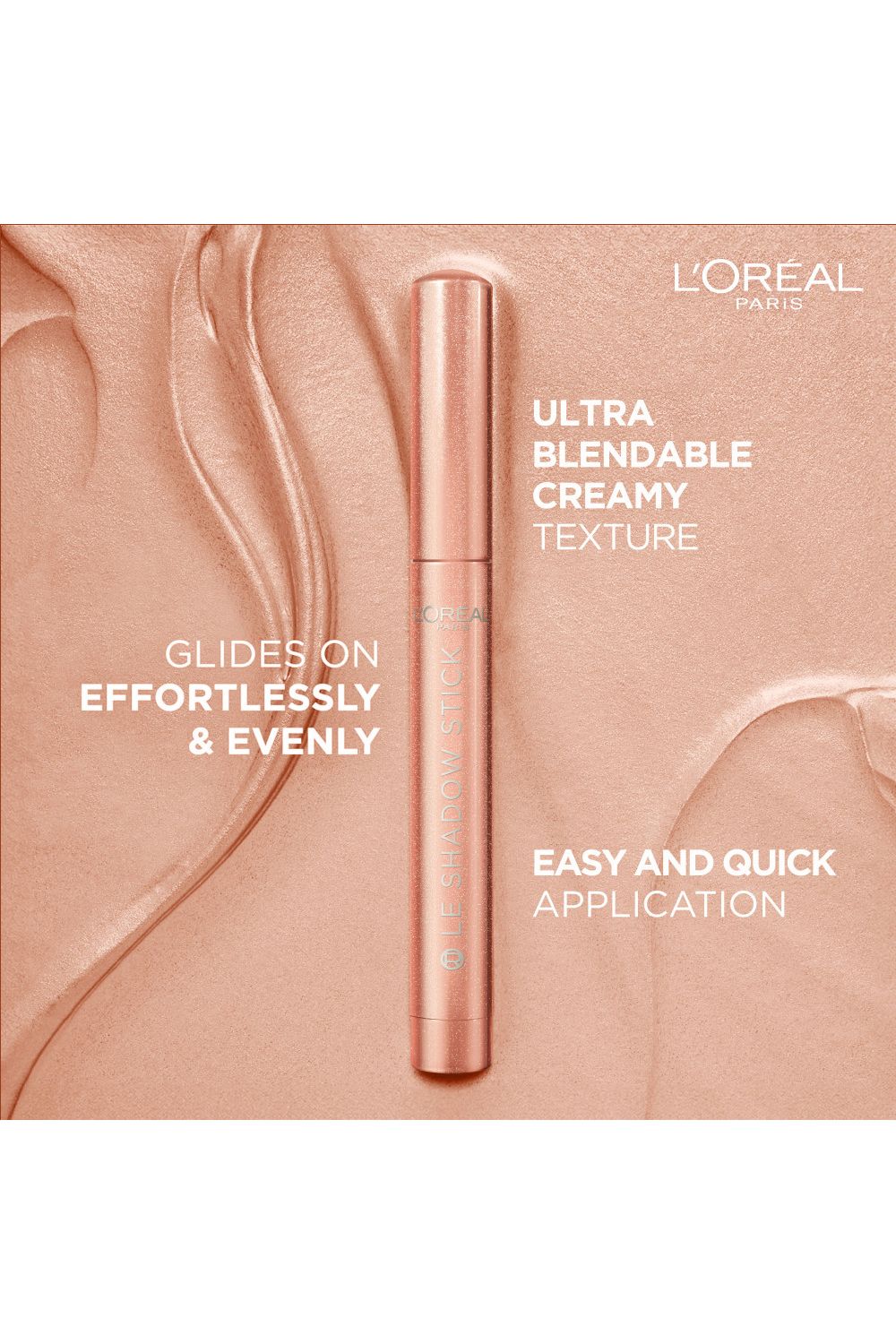 L'Oréal Paris Le Shadow Stick Eyeshadow 1.4g Twinkly Rose image 3