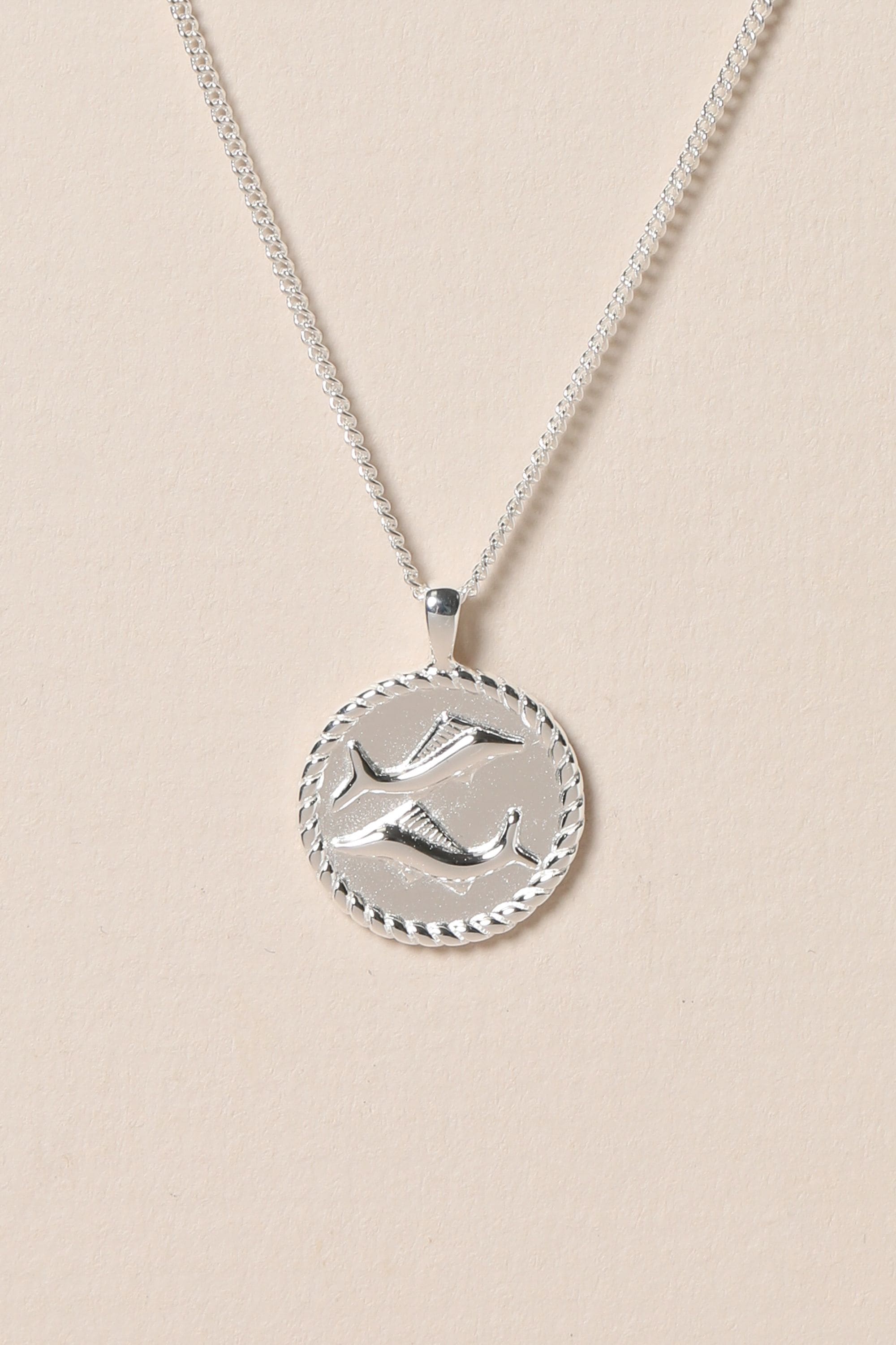 Simply Silver Sterling Silver 925 Zodiac Pendant - Pisces image 2