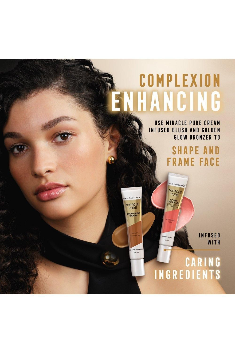 Max Factor Miracle Pure Infused Cream Blush Satin Matte Delicate Pink image 4