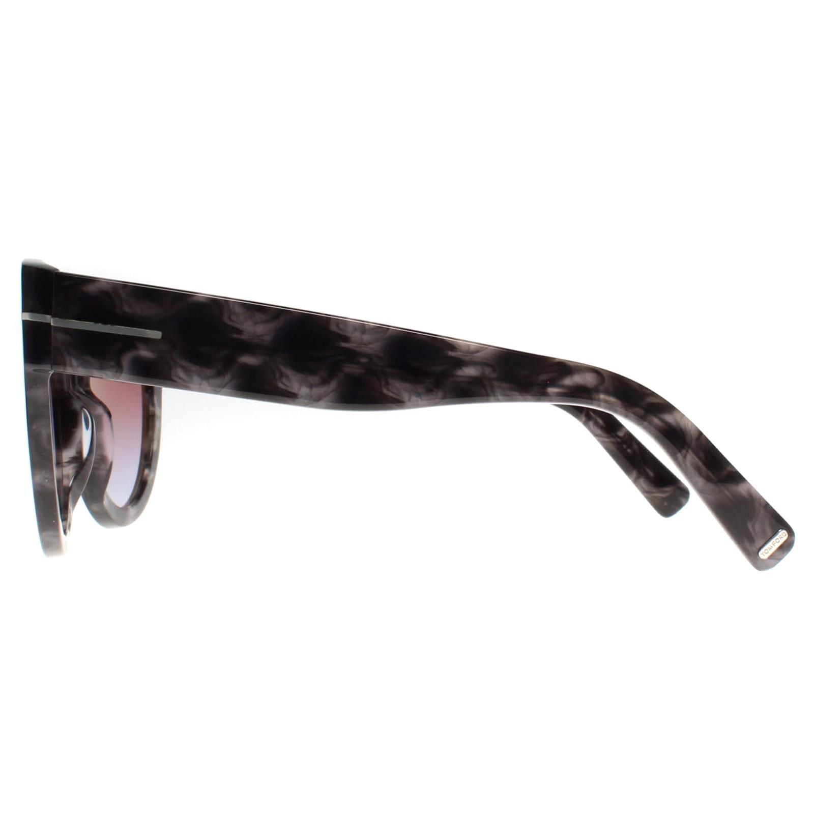 Tom Ford Cat Eye Havana Marble Violet Gradient Lucilla FT1063 image 3