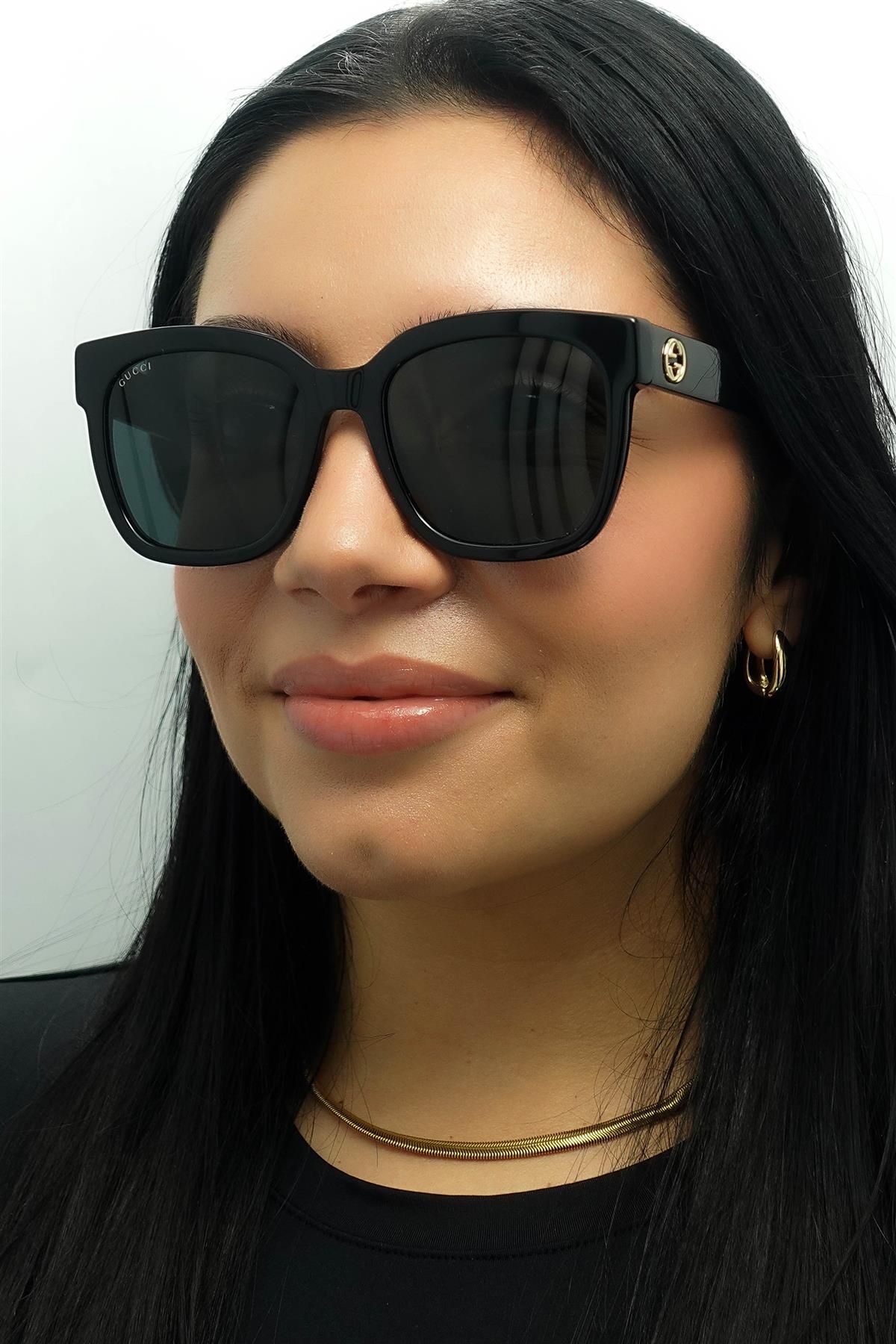 Gucci Square Black Grey GG0034SN image 5