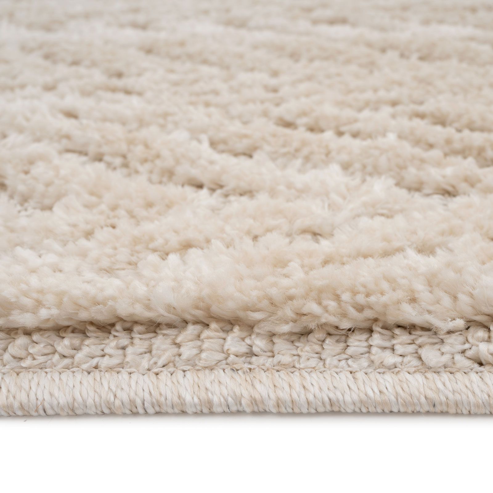 Kukoon Oatmeal Beige Chevron Soft Pile Area Rug image 3
