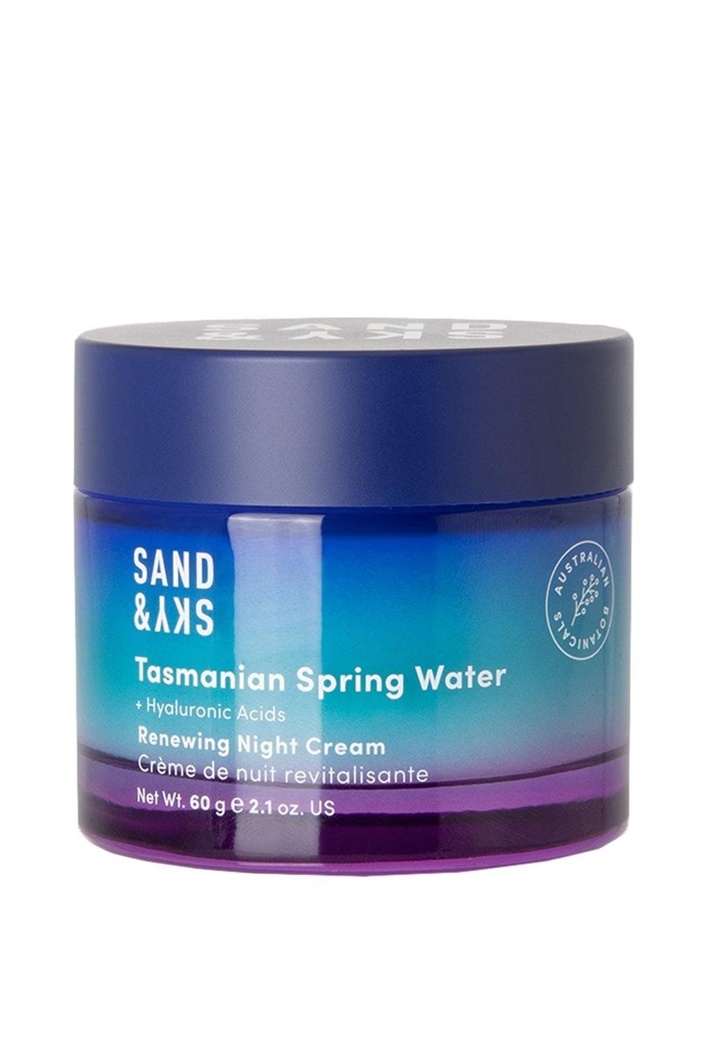 Sand & Sky Tasmanian Spring Water - Renewing Night Cream 60g Multi image 1