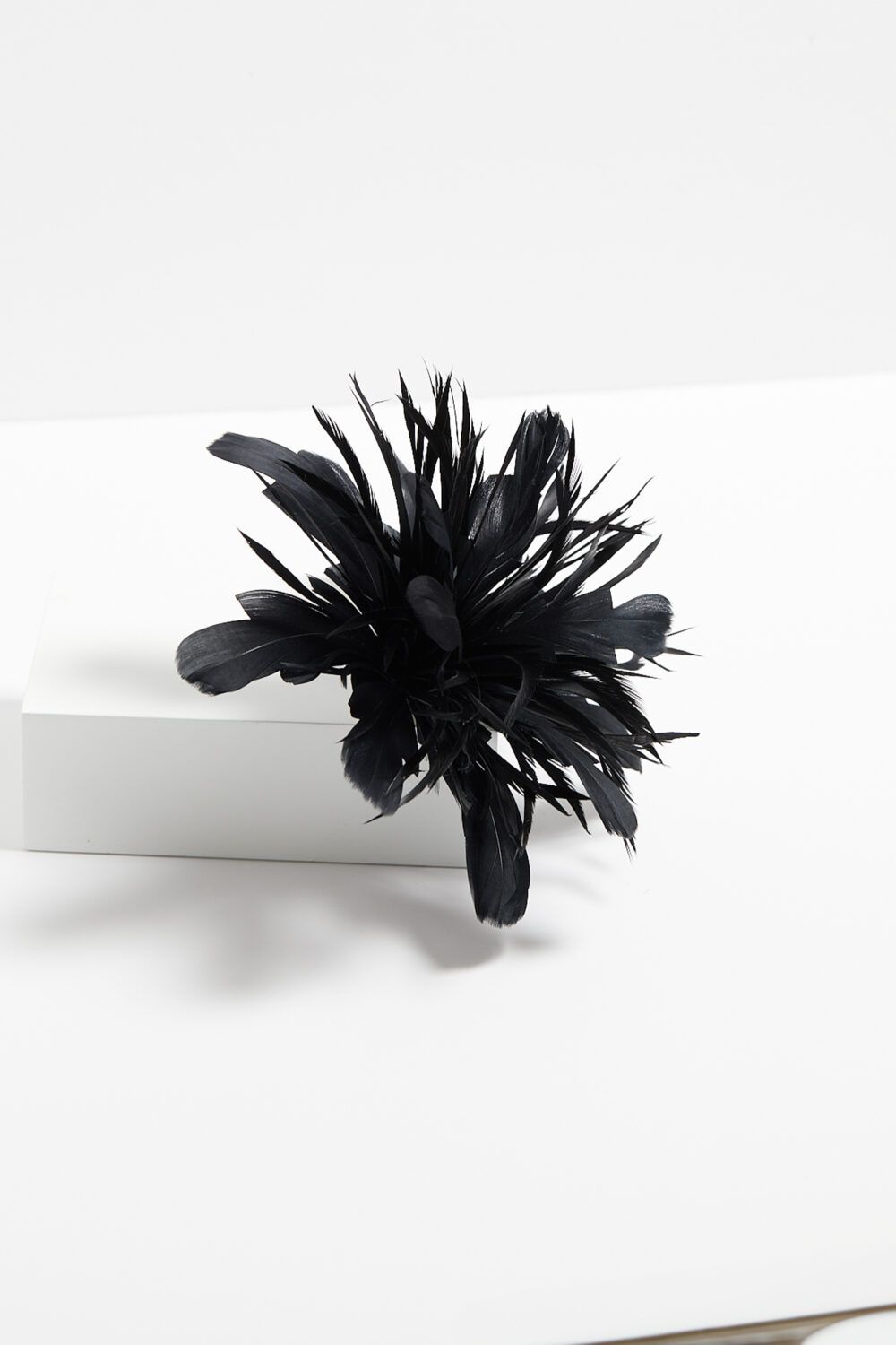 Jon Richard Black Statement Floral Clip Fascinator image 2