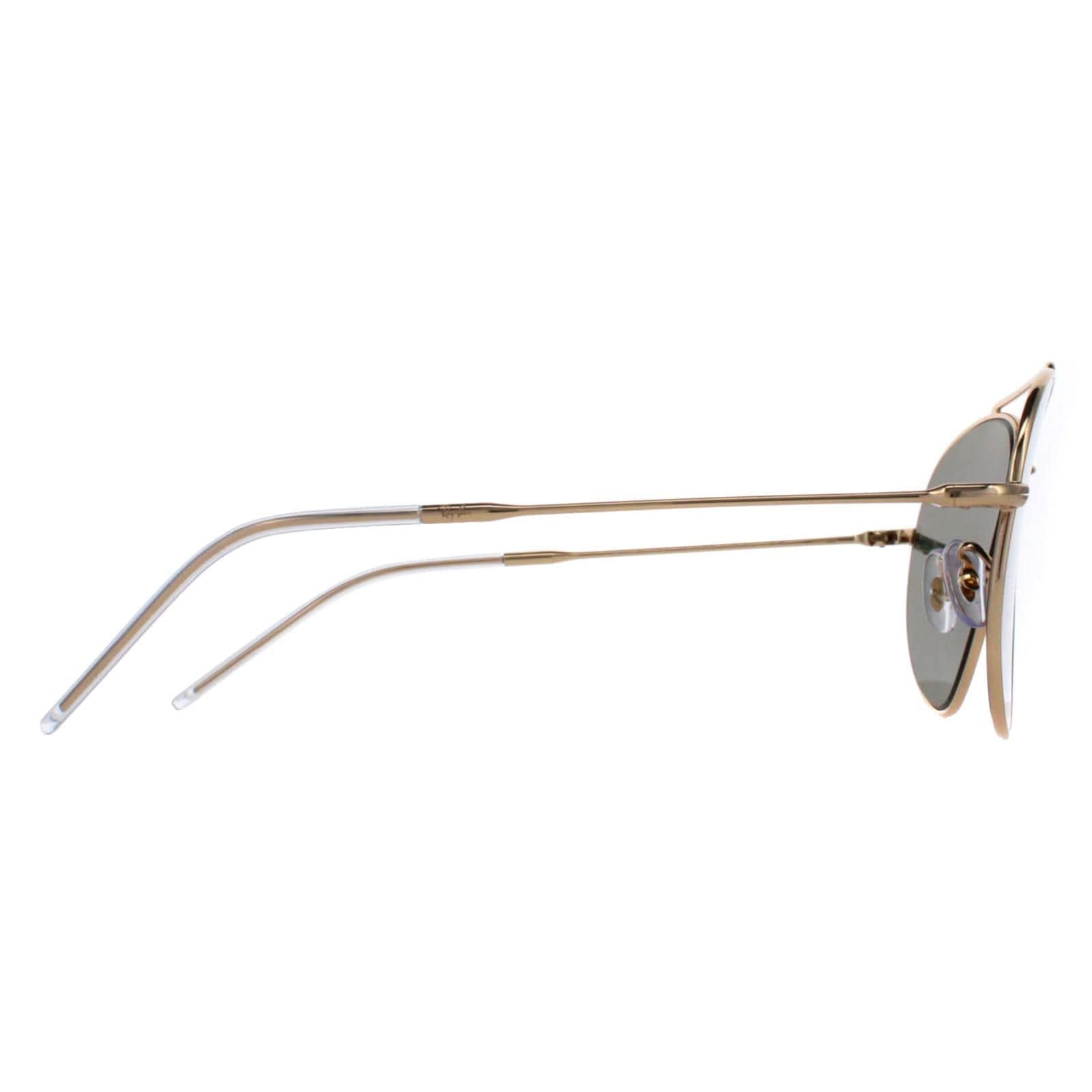 Ray-Ban Aviator Gold Green RB0101S Aviator Reverse image 4