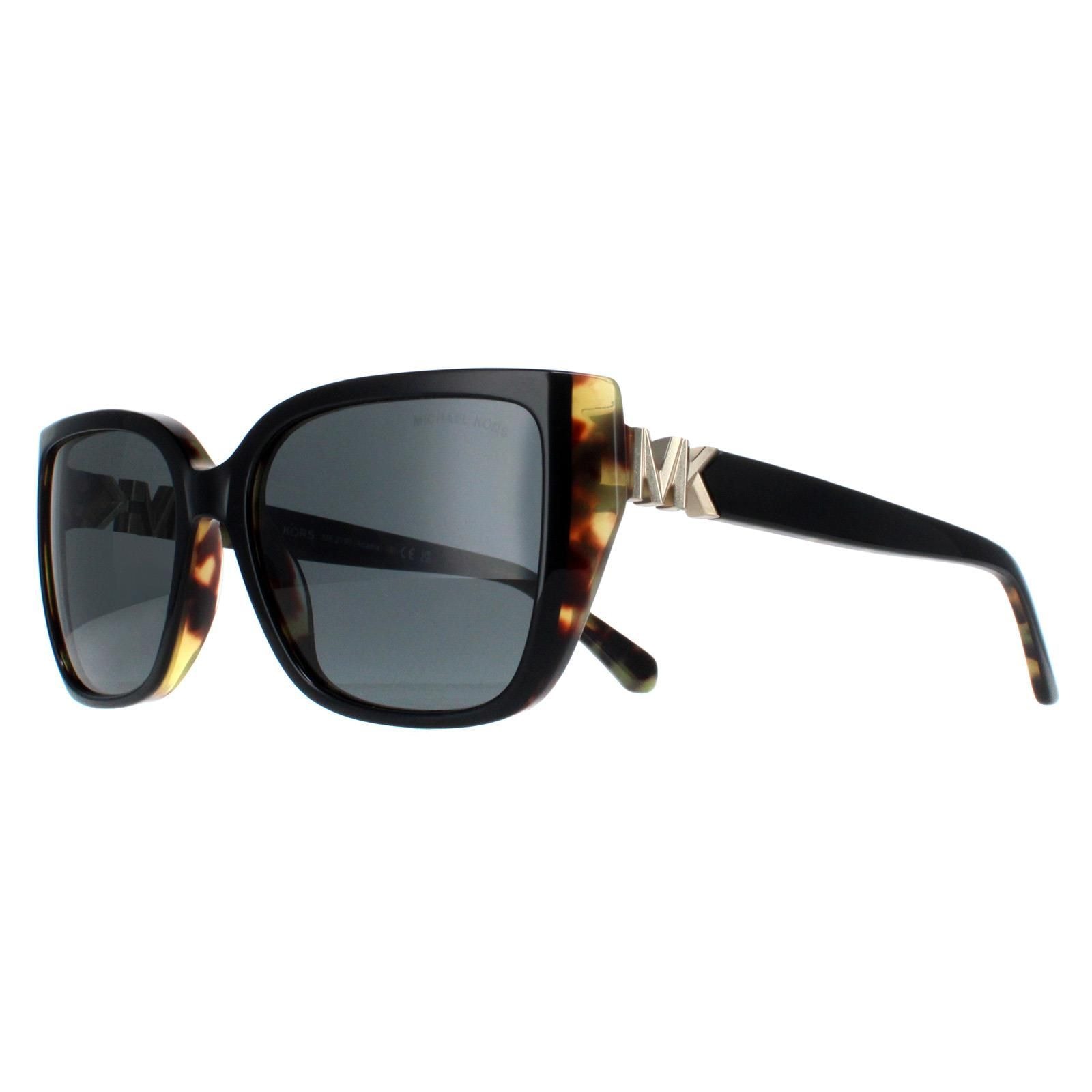 Michael Kors Rectangle Bi Layer Black Amber Tortoise Dark Grey MK2199 Acadia image 2