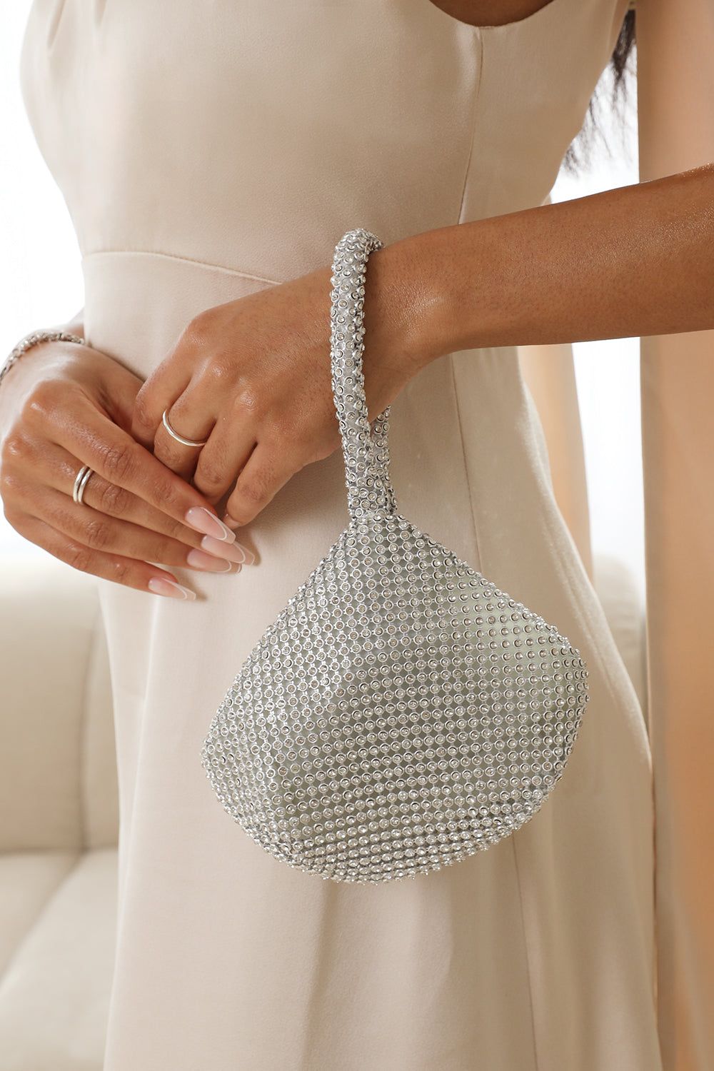 Where's That From 'Rosa' Mini Chainmail Pouch Bag image 2