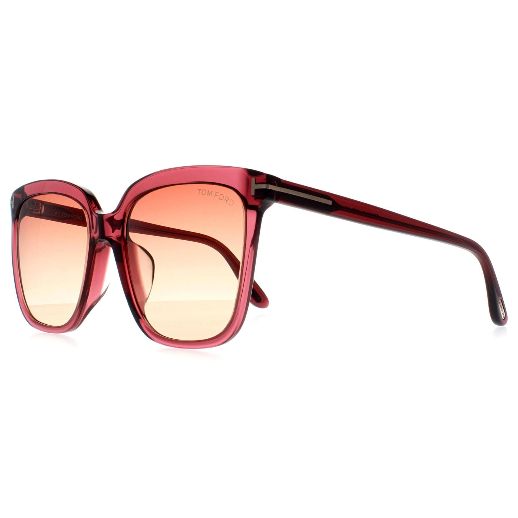 Tom Ford Square Shiny Bordeaux  Bordeaux Gradient Selby FT0958-D Sunglasses image 2