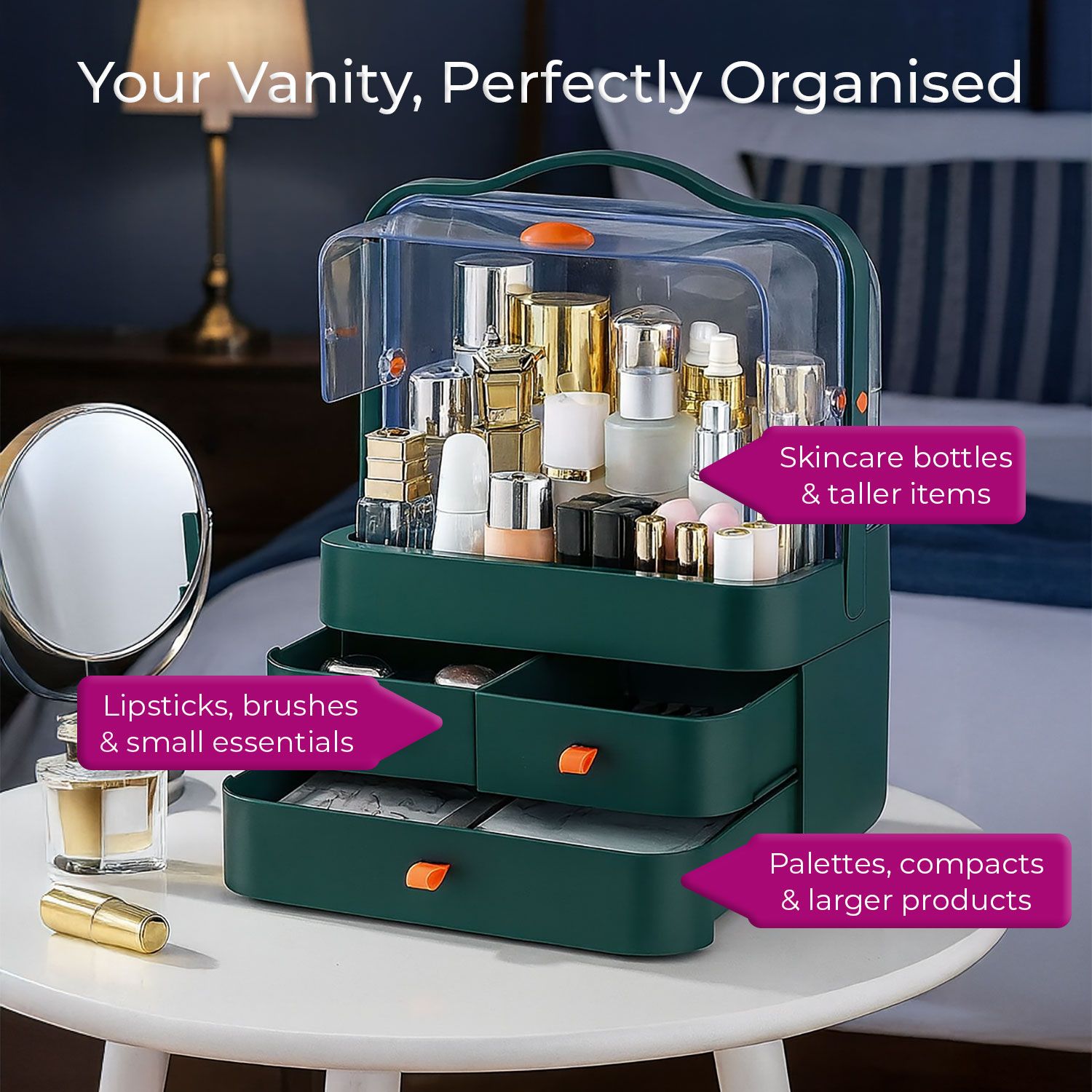 Neo Acrylic Makeup Organiser Cosmetic Storage Box image 3