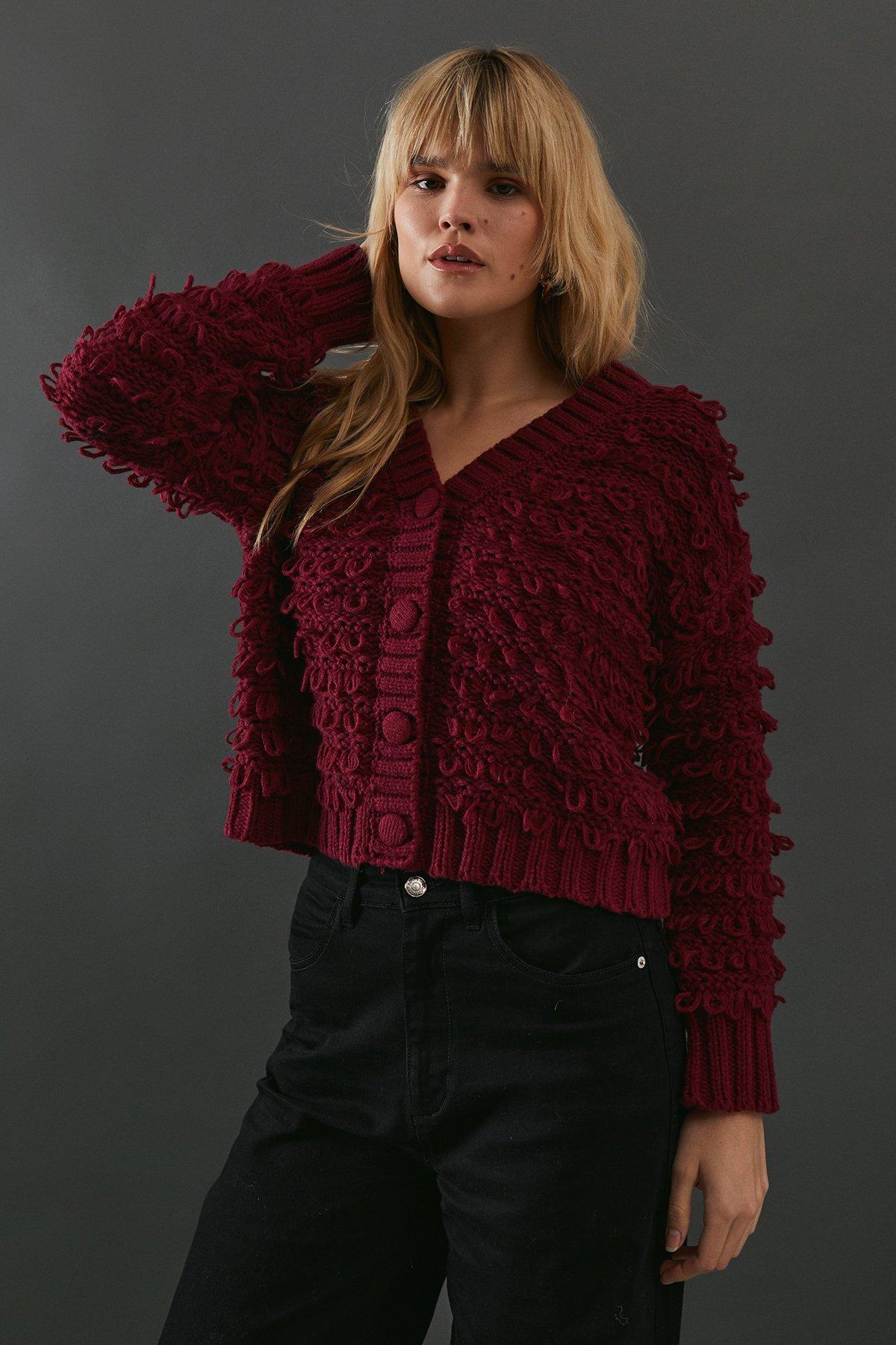 Shaggy Cardigan Pretty Little Thing Warehouse Shaggy Button Down