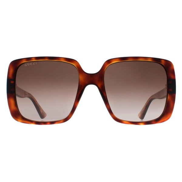 Gucci Square Dark Havana Brown Gradient GG0632S