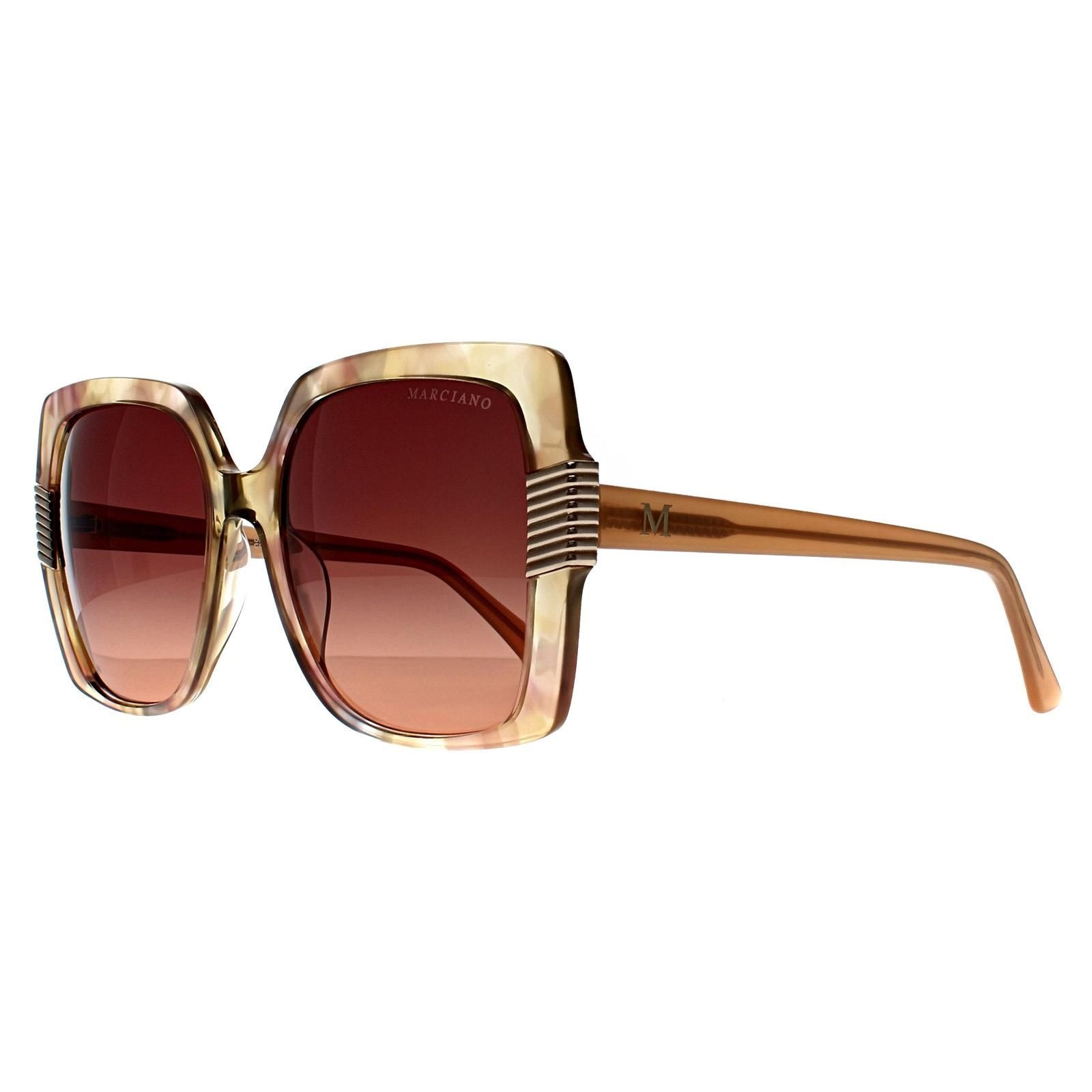 Guess Square Beige Brown Tortoise Pink Gradient GM0828 image 2