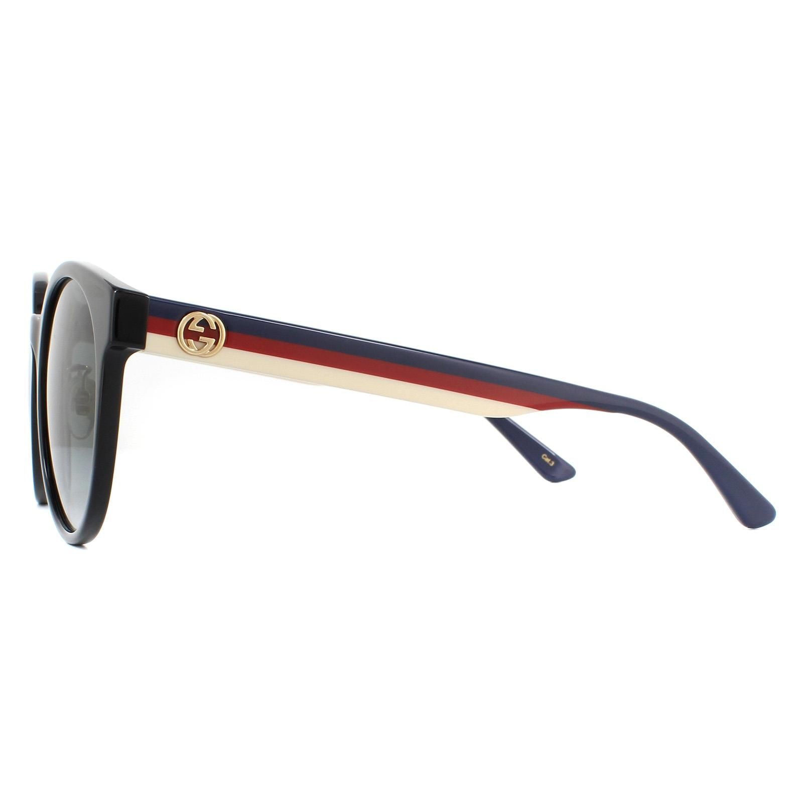 Gucci Round Black Grey Gradient Sunglasses image 3