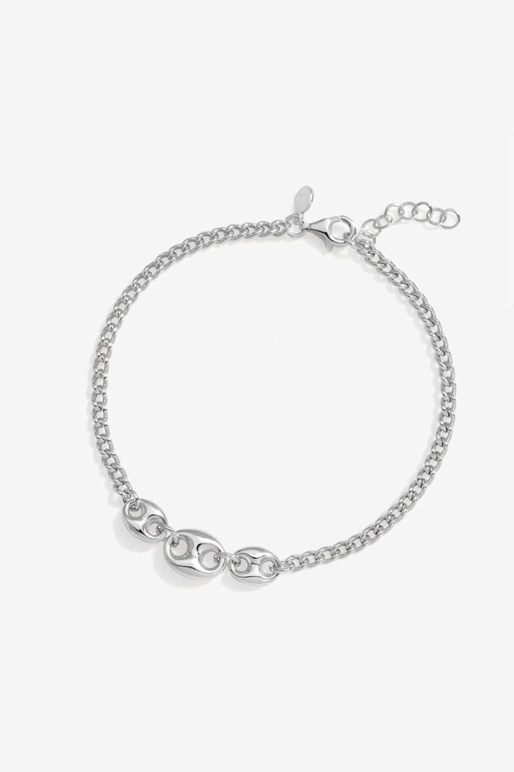 Simply Silver Sterling Silver 925 Polished Link Bracelet