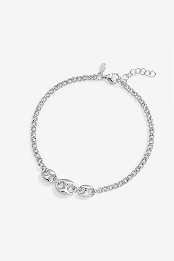 Simply Silver Sterling Silver 925 Premium Polished Link Bracelet